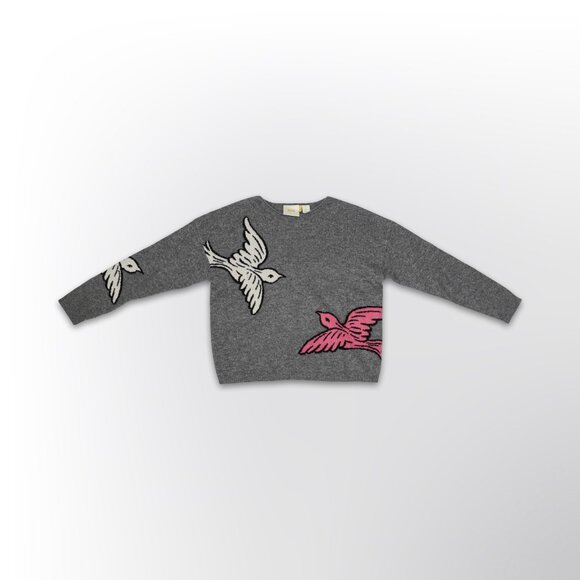 Maeve by Anthropologie Bird Intarsia Sweater. Size - Small - Picture 1 of 2